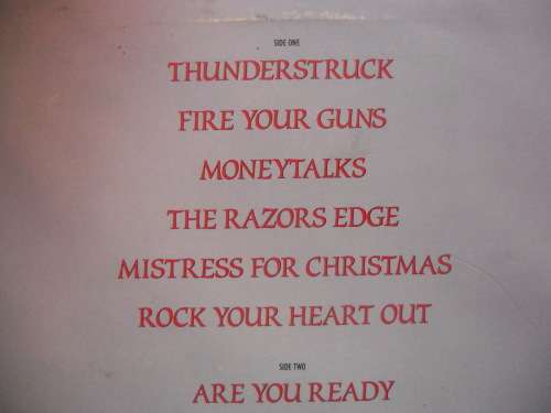 RARE!!! ACDC - THE RAZORS EDGE VINYL, LP, RECORD